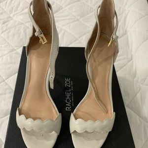 Rachel Zoe Ankle Strap Scalloped Heeled Sandal